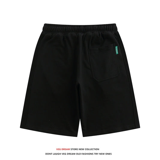 VEG Dream American retro street tide brand casual shorts men's summer letter printing loose five-point pants