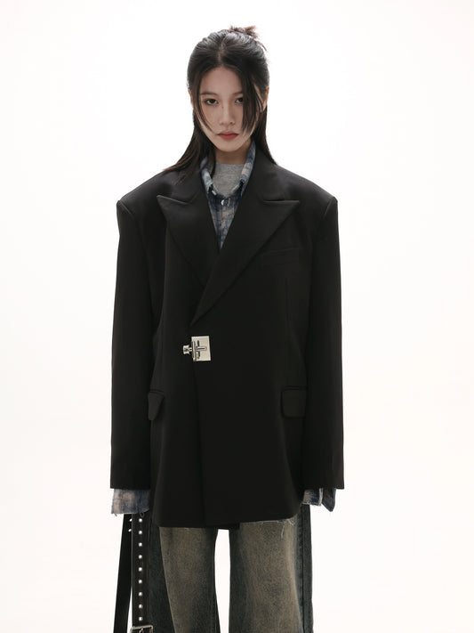 GIBBYCNA spring design sense lock suit ins korean version trend retro casual luxury jacket men