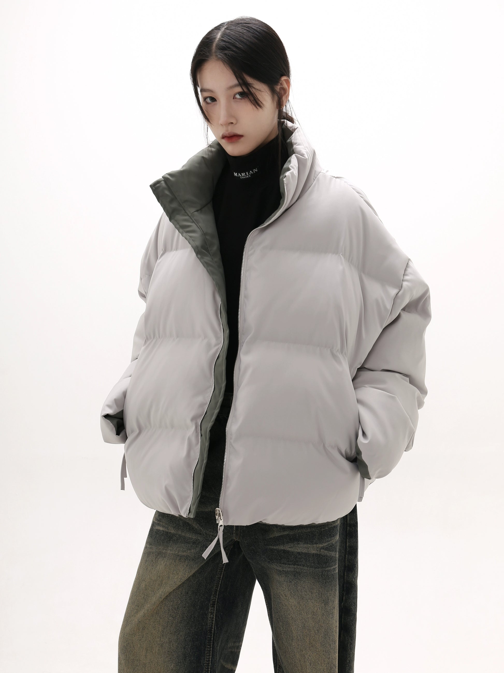 GIBBYCNA winter reversible thick cotton jacket, men's loose warm cotto –  LIFE-DESIRE(ライフデザイアー)韓国ファッション公式ストア