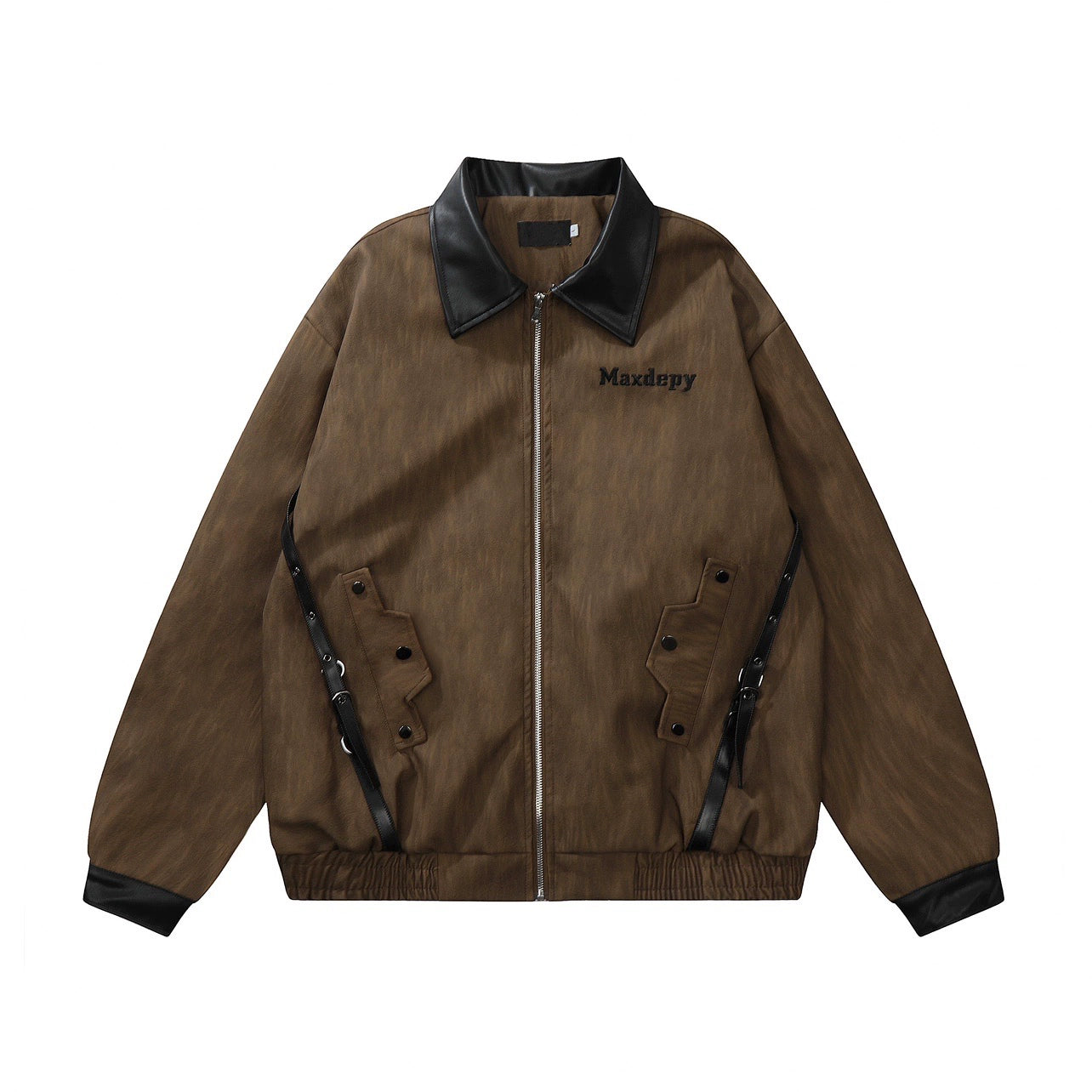MZ American vintage faux suede lapel vintage coat men's Maillard design  sense niche spring and fall jacket