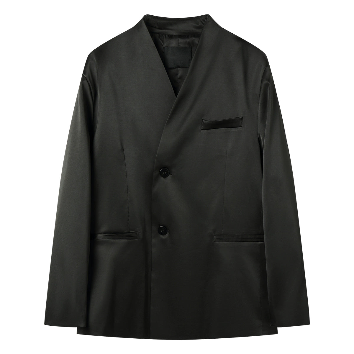 Bai Kouyang [Count Dracula] Korean style silky texture shoulder pad suit, casual loose and versatile trend suit