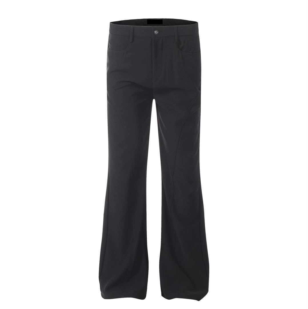 MICHINNYON basic straight-leg casual panel pant for men and women spring/summer premium draped bootflared trousers