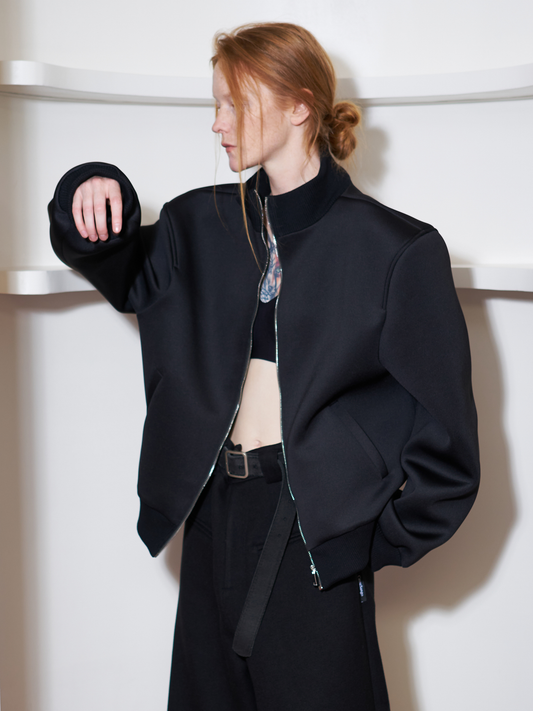 ANTERIOR LOVED × Casse Sango padded shoulder cut air layer stand-up collar jacket jacket