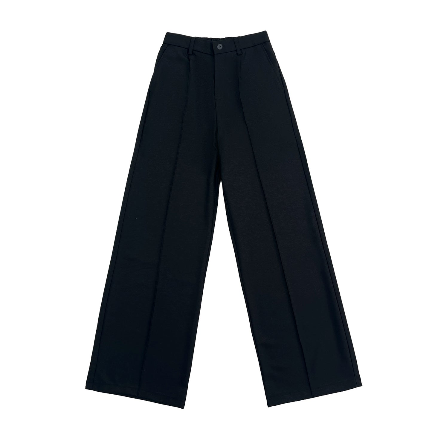 MICHINNYON black high-quality casual straight leg loose and versatile long drape simple suit pants for men and women new