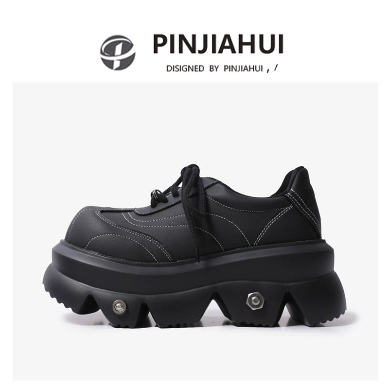 pinjiahui Japanese loafers women's 2024 spring new collegiate style small single shoes versatile platform small leather shoes