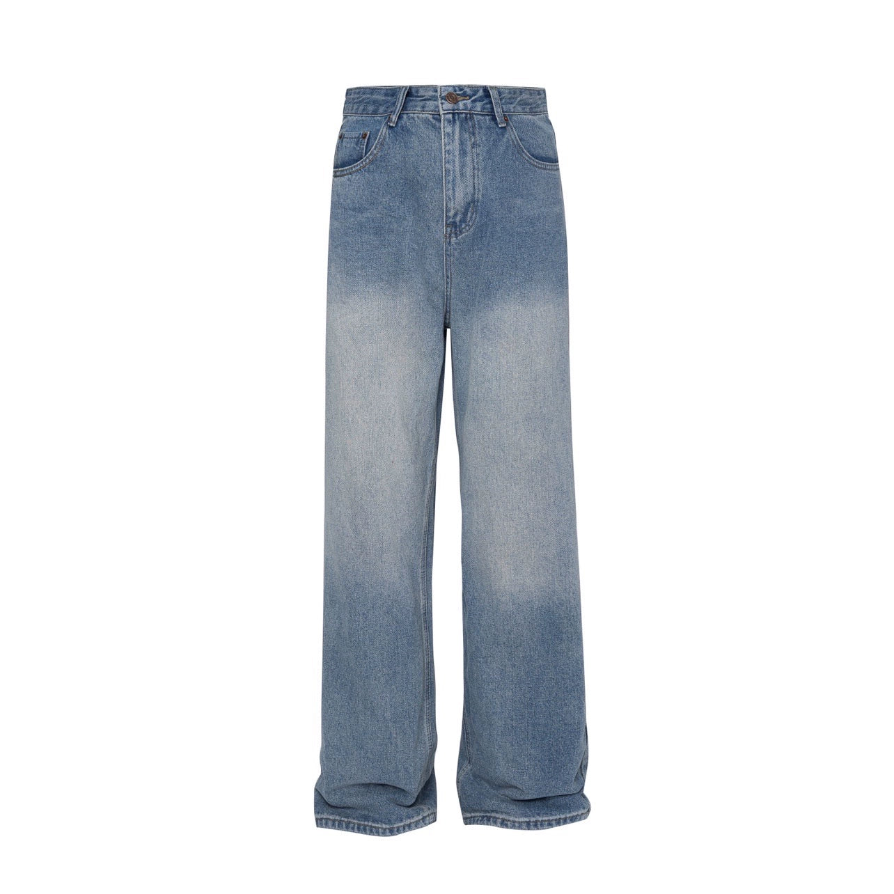 MZ American retro wash gradient jeans, men's fashion brand design
