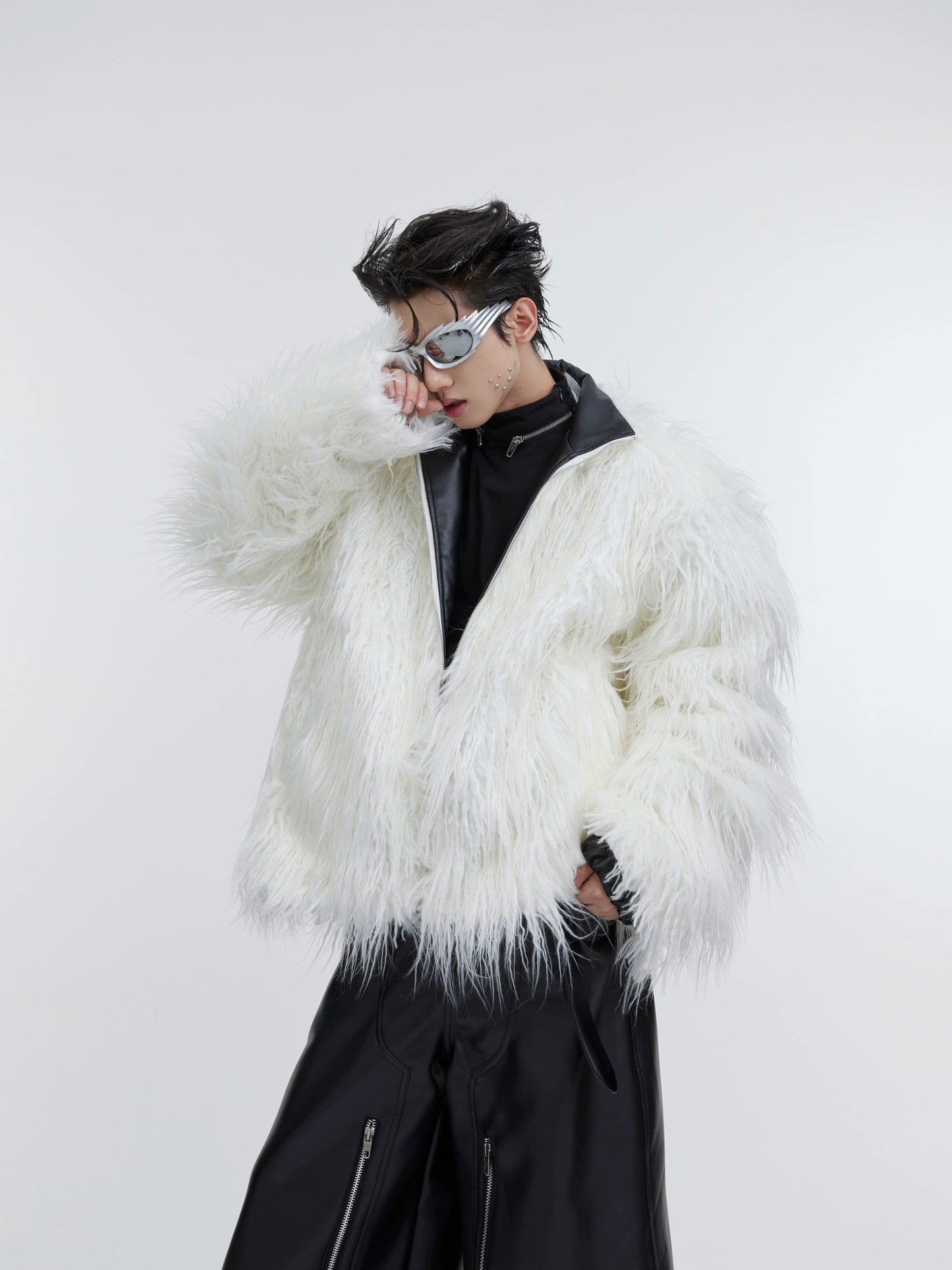 CulturE Autumn/Winter Niche Anti-Mink Fur Heavy Thickened Jacket Solid Color Vintage Corrugated Suede Cotton Clothing Tide