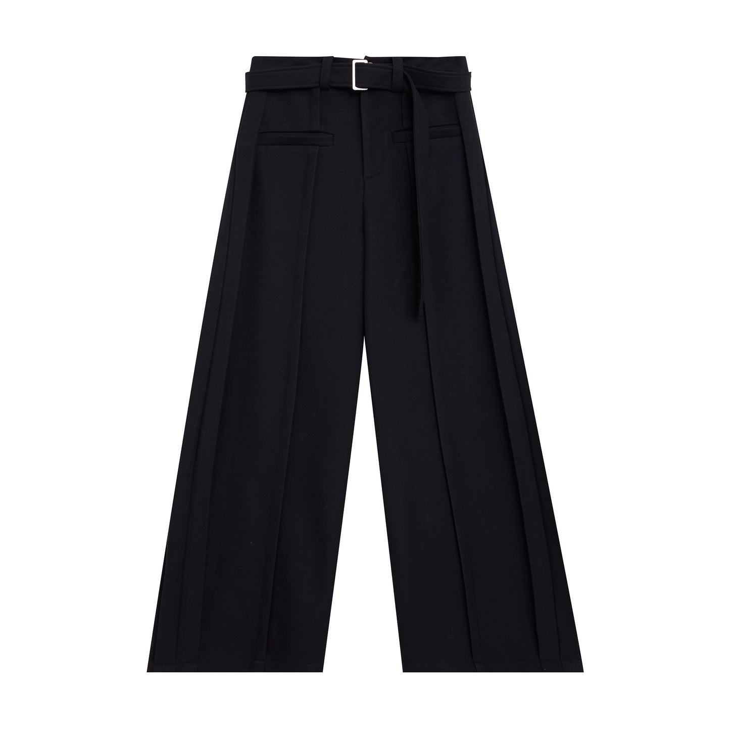 CulturE niche deconstructed sculptural line slacks with a waistband design wide leg pants for spring loose and slouchy trousers
