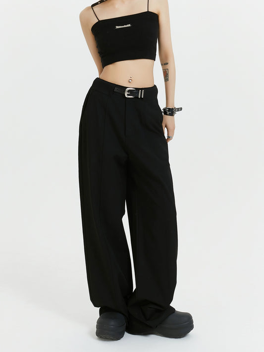MICHINNYON commuting trendy brand new drape suit, high-end casual loose straight-leg pants, men and women are versatile